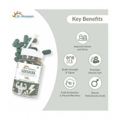 Dr. Morepen Gokshura Tablets | Tribulus Terrestris Tablet 60 no.s Pack Of 1
