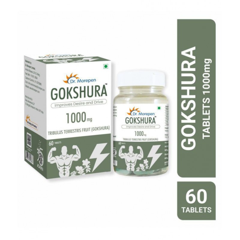 Dr. Morepen Gokshura Tablets | Tribulus Terrestris Tablet 60 no.s Pack Of 1