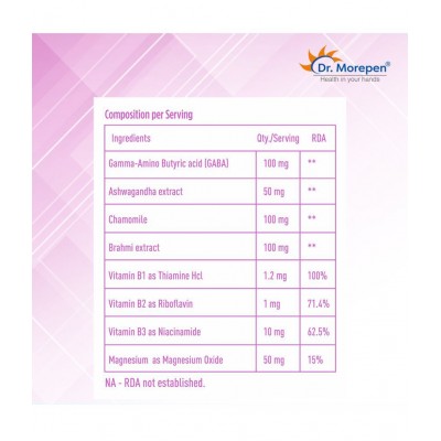 Dr. Morepen Memory, Focus & Mood Tablet 250 gm Pack Of 2