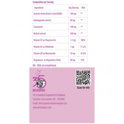 Dr. Morepen Memory, Focus & Mood Tablet 250 gm Pack Of 2