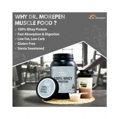 Dr. Morepen Muscle Food Whey Protein With Digestive Enzymes 1 kg