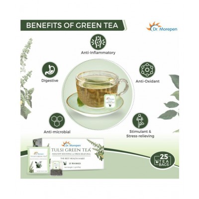 Dr. Morepen Tulsi Drop 30ml & Tulsi Green Tea 25 Bag Powder 139 gm Pack Of 2