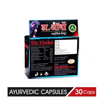 Dr Ortho Capsules For Joints Pain 30Caps, Pack of 6 (Ayurvedic Medicine for Joints Pain)