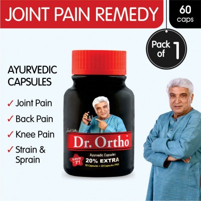 Dr Ortho Joint Pain Relief Capsules 60Caps, (Ayurvedic Medicine Helpful in Joint Pain, Back Pain, Knee Pain, Neck Pain) - Ayurvedic Capsules Dr Ortho Joint Pain Relief Capsules 60Caps, (Ayurvedic Medicine Helpful in Joint Pain, Back Pain, Knee Pain, Neck Pain) - Ayurvedic Capsules
