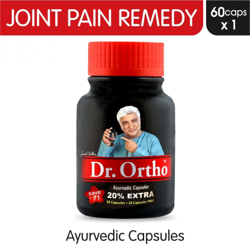 Dr Ortho Joint Pain Relief Capsules 60Caps, (Ayurvedic Medicine Helpful in Joint Pain, Back Pain, Knee Pain, Neck Pain) - Ayurvedic Capsules Dr Ortho Joint Pain Relief Capsules 60Caps, (Ayurvedic Medicine Helpful in Joint Pain, Back Pain, Knee Pain, Neck Pain) - Ayurvedic Capsules