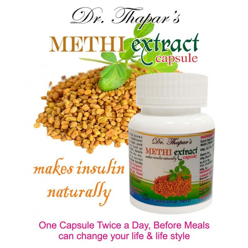 Dr. Thapar's Anti Diabetes METHI Extract 60 Capsule 500 mg