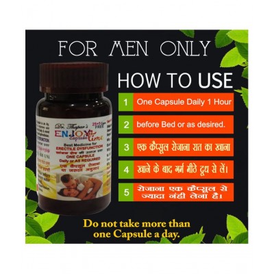 Dr. Thapar's ENJOY TIME FOR ERACTILE DYSFUNCTION 25+5 FREE Capsule 995 mg