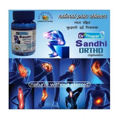 Dr. Thapar's SANDHI ORTHO AY.Massage OIL & 50+10 FREE Capsule 500 mg Pack Of 2 Dr. Thapar's SANDHI ORTHO AY.Massage OIL & 50+10 FREE Capsule 500 mg Pack Of 2