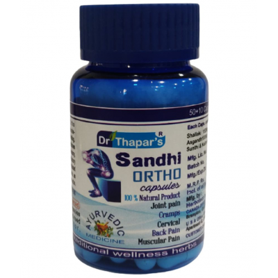 Dr. Thapar's SANDHI ORTHO non STERIOD Ay. 50+10 FREE Capsule 500 mg