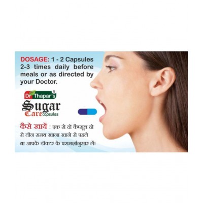 Dr. Thapar's Sugar Care 50+10 FREE Capsule 500 mg Dr. Thapar's Sugar Care 50+10 FREE Capsule 500 mg