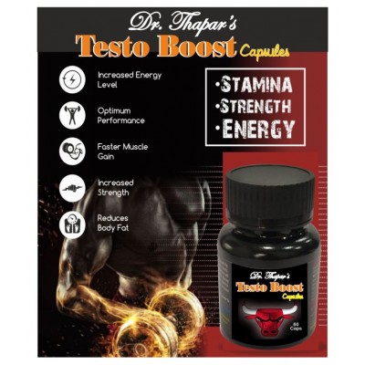 Dr. Thapar's Testo Boost CHEMICAL & SYNTHETIC SUPPLIMENTS FREE 60 Capsule 500 mg Dr. Thapar's Testo Boost CHEMICAL & SYNTHETIC SUPPLIMENTS FREE 60 Capsule 500 mg