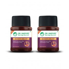 Dr Vaidyas ACIDITY RELIEF CAPSULES Capsule 60 no.s Pack Of 2