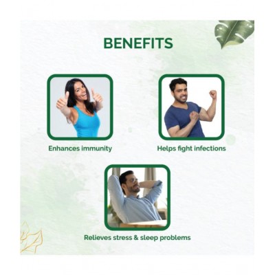 Dr Vaidyas ASHWAGANDHA CAPSULES X 3 Capsule 90 no.s Pack of 3