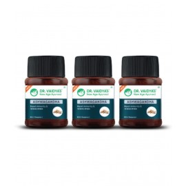 Dr Vaidyas ASHWAGANDHA CAPSULES X 3 Capsule 90 no.s Pack of 3