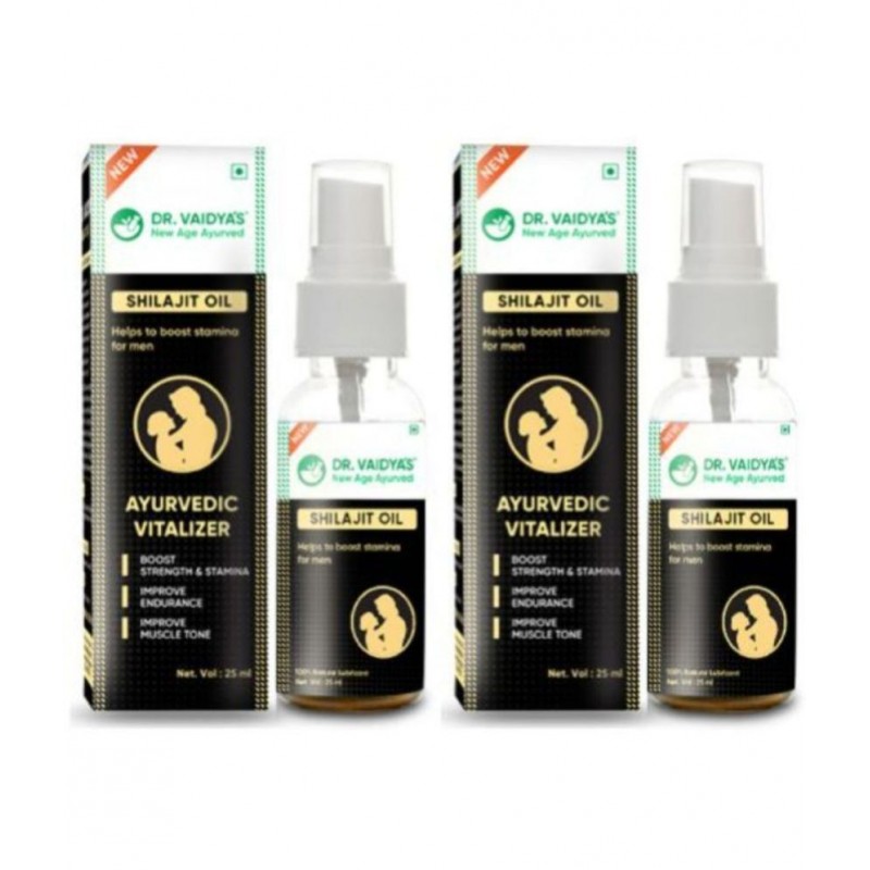 Dr Vaidyas Ayurvedic Shilajit Oil For male power Oil 25 ml Pack Of 2