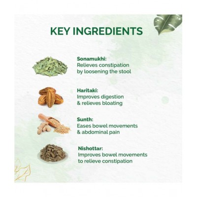 Dr Vaidyas CONSTIPATION RELIEF CAPSULES Capsule 60 no.s Pack Of 2