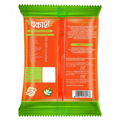 Dr Vaidyas Chakaash - Chyawanprash Toffees Raw Herbs 190 gm Pack Of 2