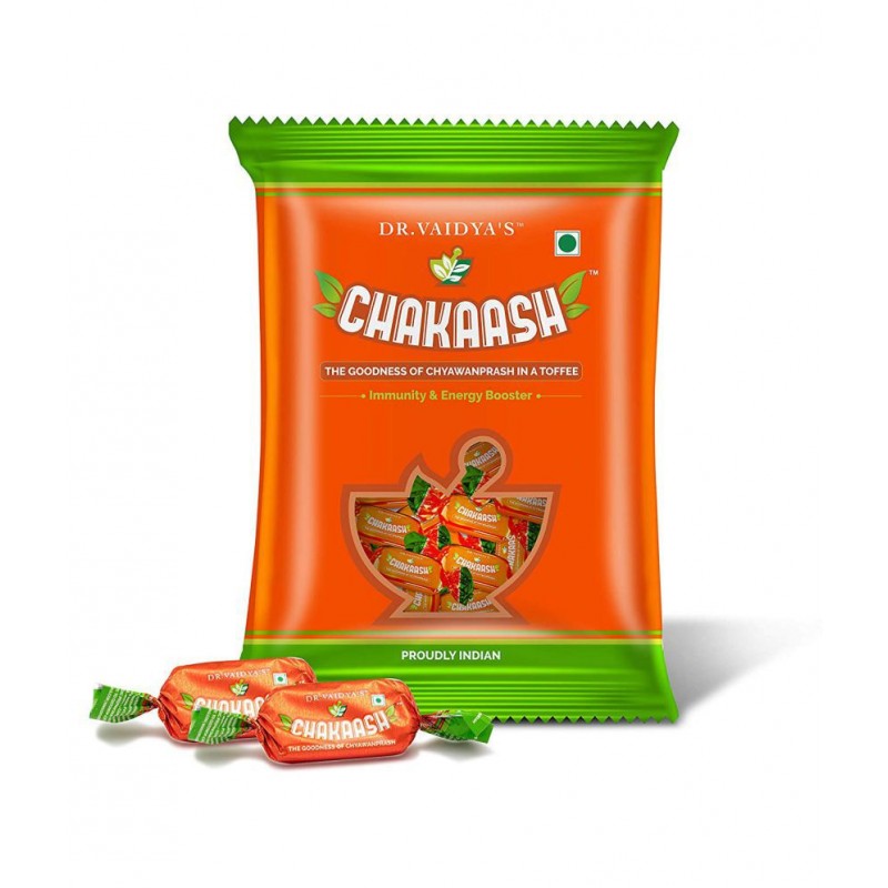 Dr Vaidyas Chakaash - Chyawanprash Toffees Raw Herbs 190 gm Pack Of 2