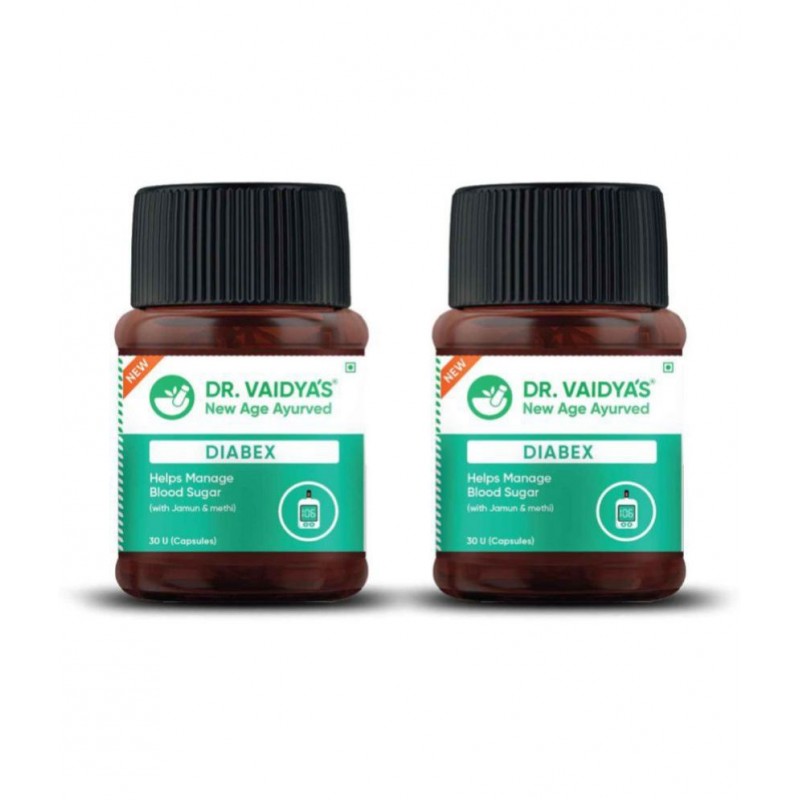 Dr Vaidyas DIABEX CAPSULES Capsule 60 no.s Pack Of 2