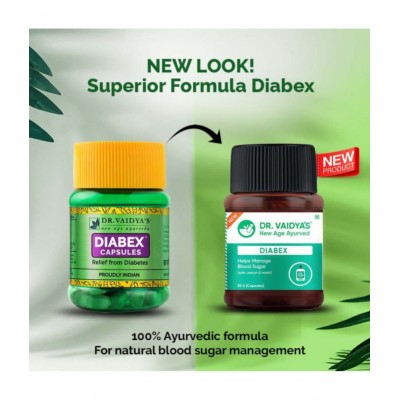 Dr Vaidyas DIABEX CAPSULES Capsule 60 no.s Pack Of 2