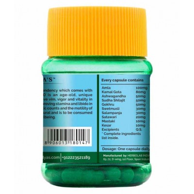 Dr Vaidya's Herbo24Turbo | Ayurvedic Product | Male ayurevdic & Wellness Capsules | Pack of 2 (30 Capsules Each) Dr Vaidya's Herbo24Turbo | Ayurvedic Product | Male ayurevdic & Wellness Capsules | Pack of 2 (30 Capsules Each)