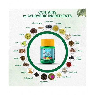 Dr Vaidya's Herbo24Turbo | Ayurvedic Product | Male ayurevdic & Wellness Capsules | Pack of 2 (30 Capsules Each) Dr Vaidya's Herbo24Turbo | Ayurvedic Product | Male ayurevdic & Wellness Capsules | Pack of 2 (30 Capsules Each)