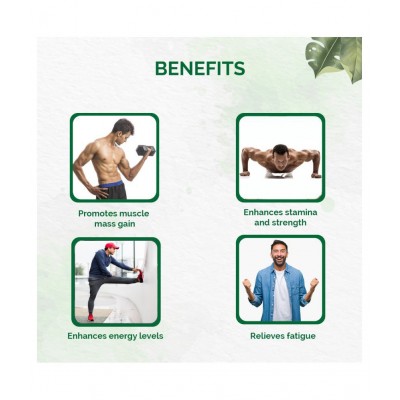 Dr Vaidyas Herbobuild | Ayurvedic Muscle Gain Capsule 120 no.s Pack Of 4