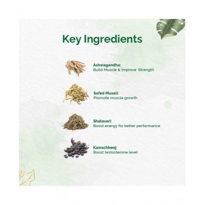 Dr Vaidyas Herbobuild | Ayurvedic Muscle Gain Capsule 120 no.s Pack Of 4