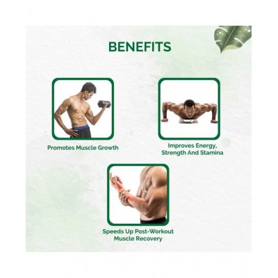 Dr Vaidya's Herbobuild | Ayurvedic Muscle Gain Capsules | No Side Effects | Pack Of 2 (60 Capsules)