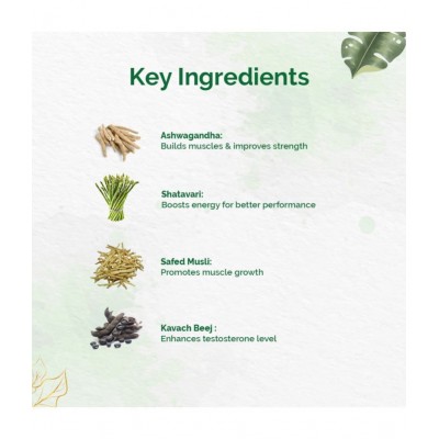 Dr Vaidyas Herbobuild Ayurvedic for Muscle Gain Capsule 100 no.s Pack Of 2