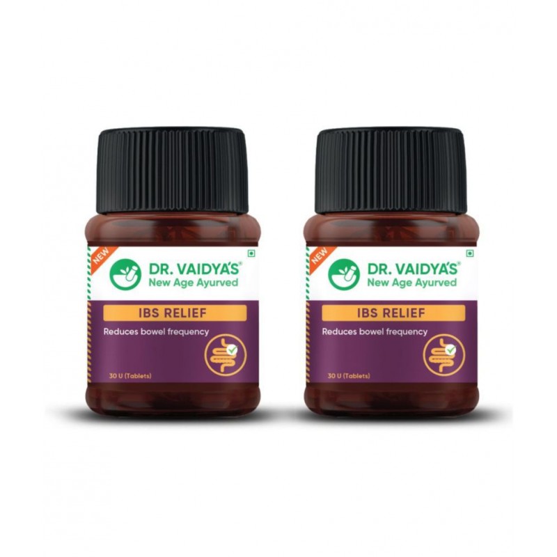 Dr Vaidyas IBS RELIEF -30 Tablets Capsule 48 no.s Pack Of 2