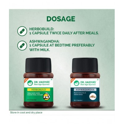 Dr Vaidyas Muscle Builder Pack Capsule 60 no.s