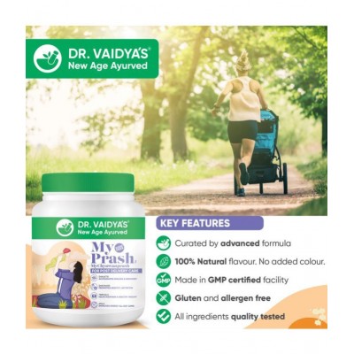 Dr Vaidyas My Prash Chyawanprash for post Delivery Paste 500 gm Pack Of 1 Dr Vaidyas My Prash Chyawanprash for post Delivery Paste 500 gm Pack Of 1