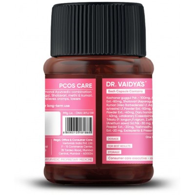 Dr Vaidyas PCOS Care Capsule 90 no.s Pack of 3