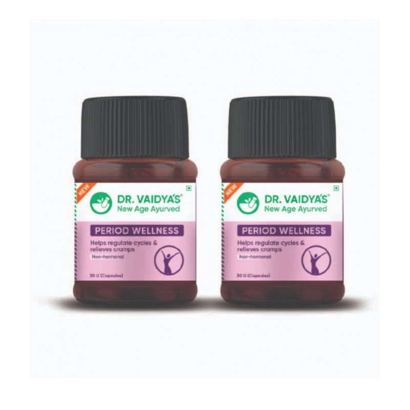 Dr Vaidyas Period Wellness -30 CAPSULES Capsule 60 no.s Pack Of 2