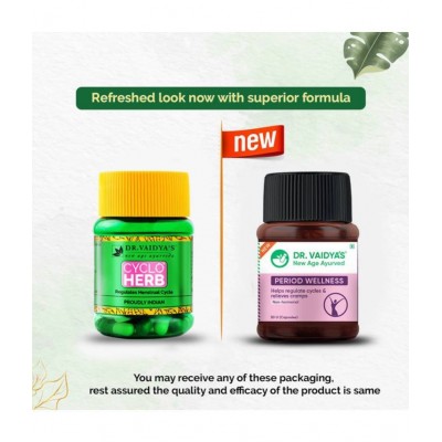Dr Vaidyas Period Wellness -30 CAPSULES Capsule 90 no.s Pack of 3