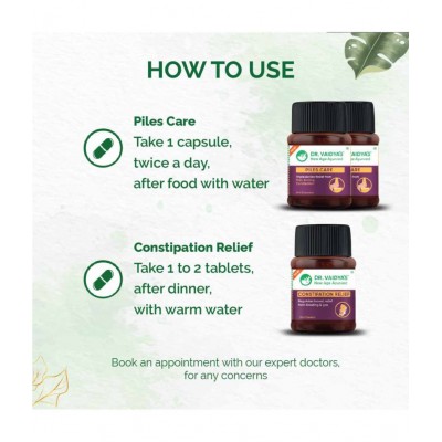Dr Vaidyas Piles Relief Pack Capsule 90 no.s Pack Of 1