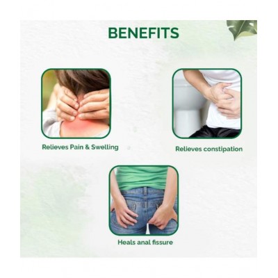 Dr Vaidyas Piles care capsules For Fissures & Piles Capsule 90 no.s Pack of 3