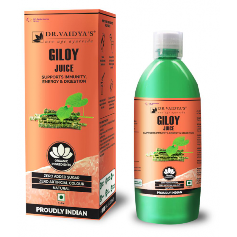 Dr Vaidyas's Giloy Juice Supports Immunity Digestion Liquid 1 l Pack Of 1 Dr Vaidyas's Giloy Juice Supports Immunity Digestion Liquid 1 l Pack Of 1