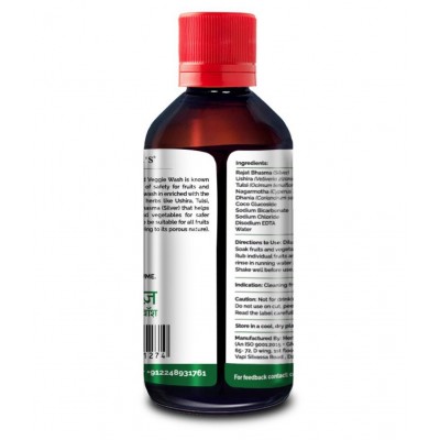 Dr Vaidyas's HerboCleanse Fruit and Veggie Wash Liquid 400 ml Pack Of 2