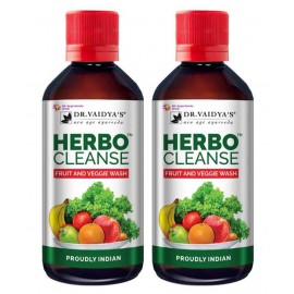 Dr Vaidyas's HerboCleanse Fruit and Veggie Wash Liquid 400 ml Pack Of 2