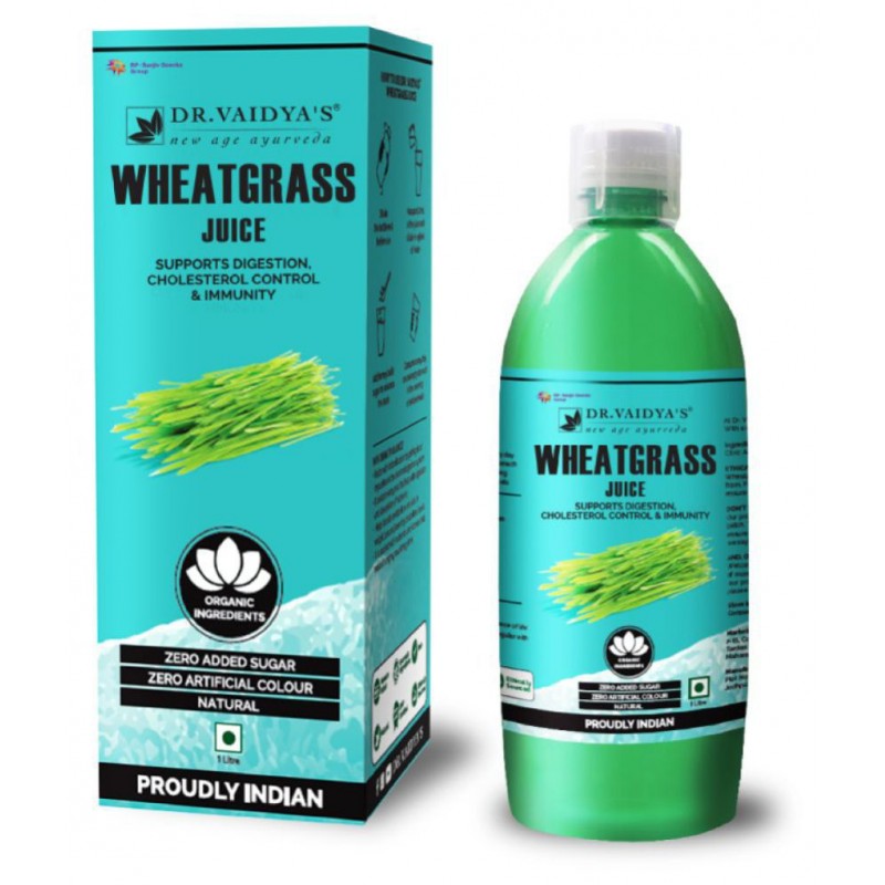 Dr Vaidyas's Wheatgrass Juice Liquid 1 l Pack Of 1