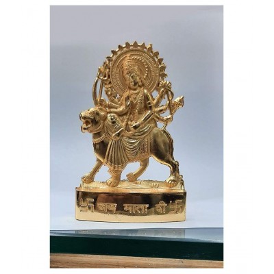 Durga ji Murti in Brass 5 inch Size Shera wali mata idol