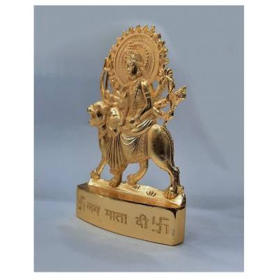 Durga ji Murti in Brass 5 inch Size Shera wali mata idol