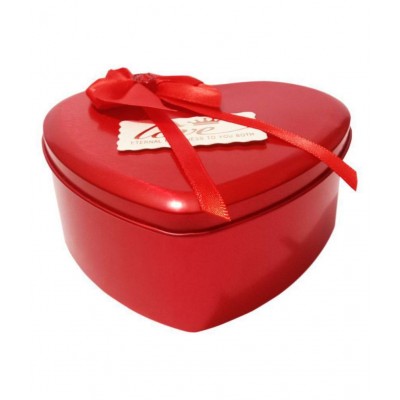 EASTERN CLUB Red Metal Decorative Box - Pack of 1