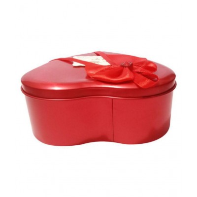 EASTERN CLUB Red Metal Decorative Box - Pack of 1