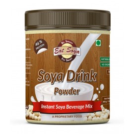 EAT SOYA Soya Drink Powder,  / Vegan Milk Alternative, Non-GMO & 46% Protein 400 gm