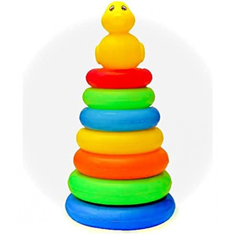 Educational Learning Stacking 7 Rings Baby Toys for Toddlers Kids 1 Year Old and Above | Best Learning Toy for Kids ( Multi Color)