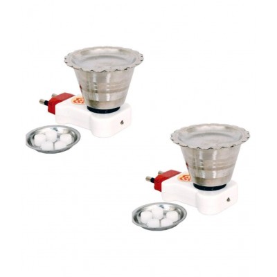Electric Kapoor Dani Steel Kapoor Dani Stand for Dhup Incense Burner (Silver)(Pack Of 2)