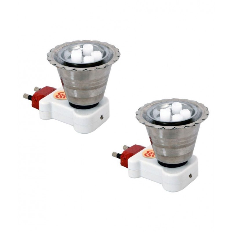 Electric Kapoor Dani Steel Kapoor Dani Stand for Dhup Incense Burner (Silver)(Pack Of 2)